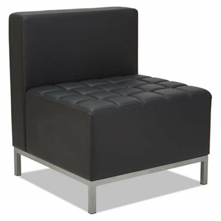 FINE-LINE AL  QUB Series Armless L Sectional - Black FI3209312